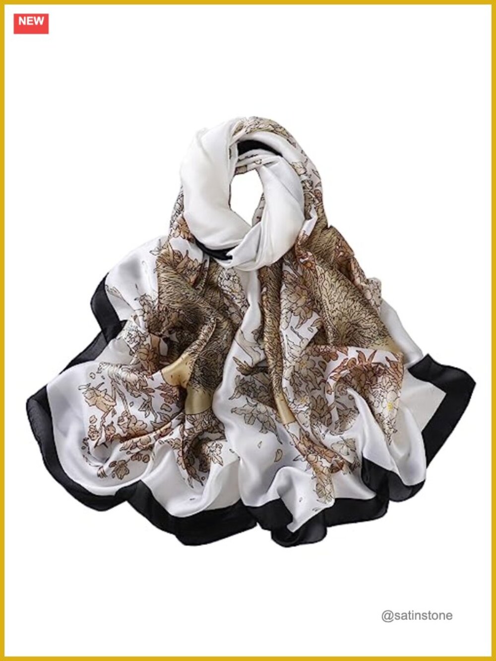 100% Mulberry Silk Scarf Long Lightweight Shawl Wrap